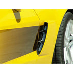 Perforated Side Vent Grilles with Polished Spears for Corvette Z06 (2005–2013)