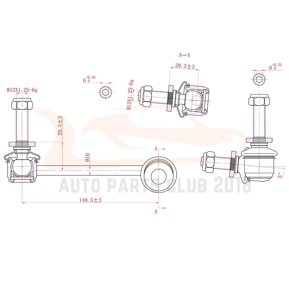 10-Pc Suspension Kit for Toyota 4Runner (2003-2009)