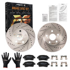 Front Brake Rotors & Ceramic Pads Set for Toyota Prius (2004–2009)