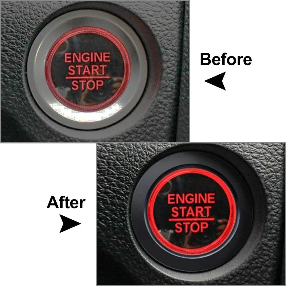Engine Start Stop Button Trim for Honda Civic 2016-2021 Red