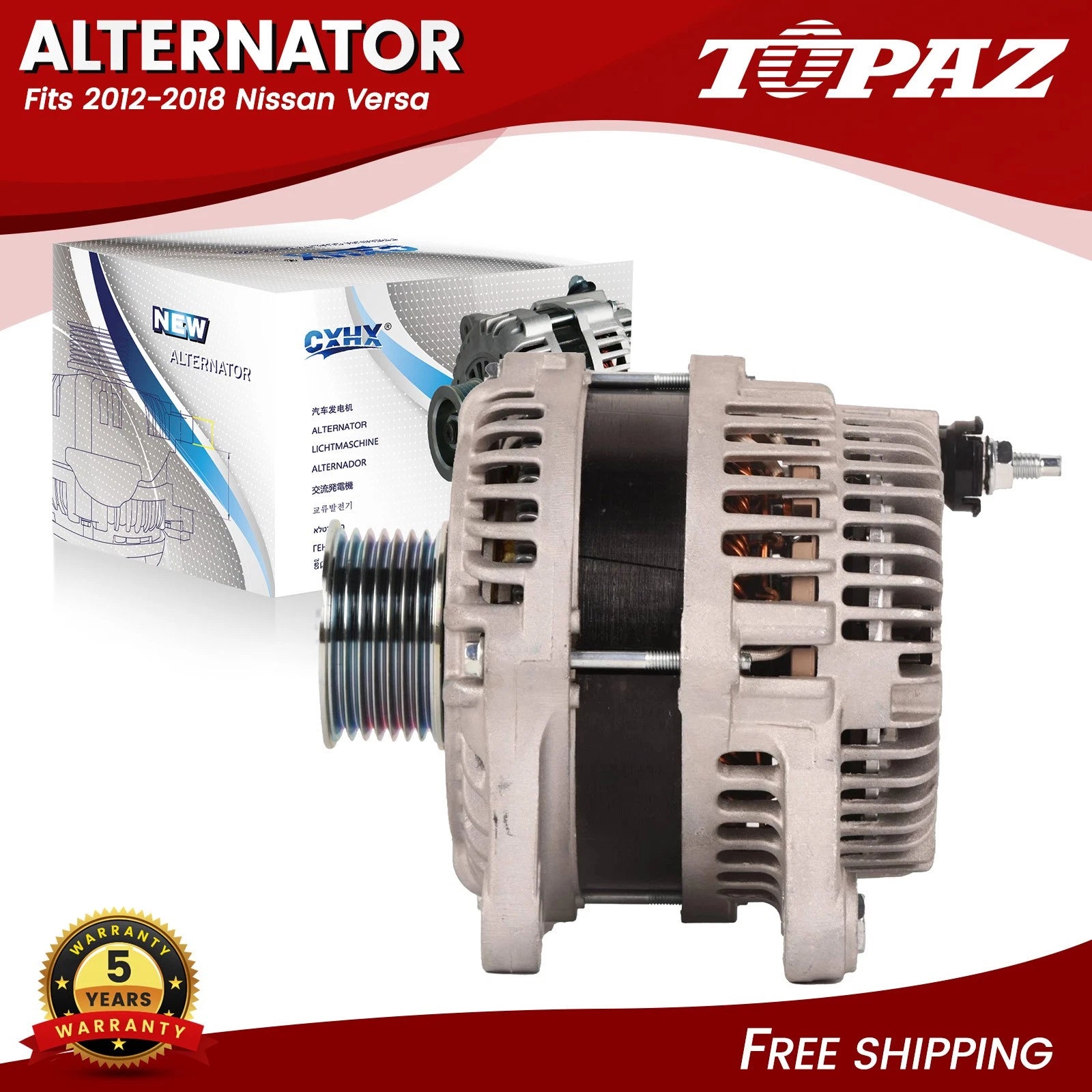 150A Alternator for Nissan Versa (2012–2018)