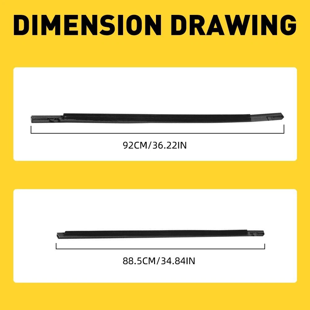 Set of 4 Weatherstrip Window Moulding Trim Seal Belts for Honda Civic Sedan (2016–2020)