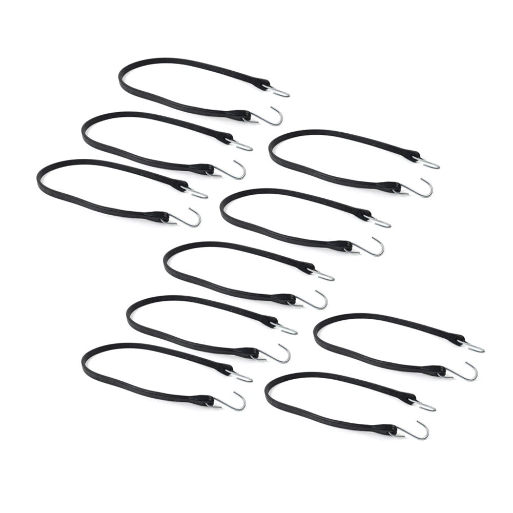 Set of 4 31" Heavy Duty Rubber Tarp Straps Tie Down Bungee Cords