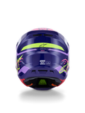 Alpinestars SM7 Deed Helmet for Off-Road Motorcycle (Medium, Purple/Pink)