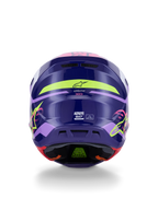 Alpinestars SM7 Deed Helmet for Off-Road Motorcycle (Medium, Purple/Pink)