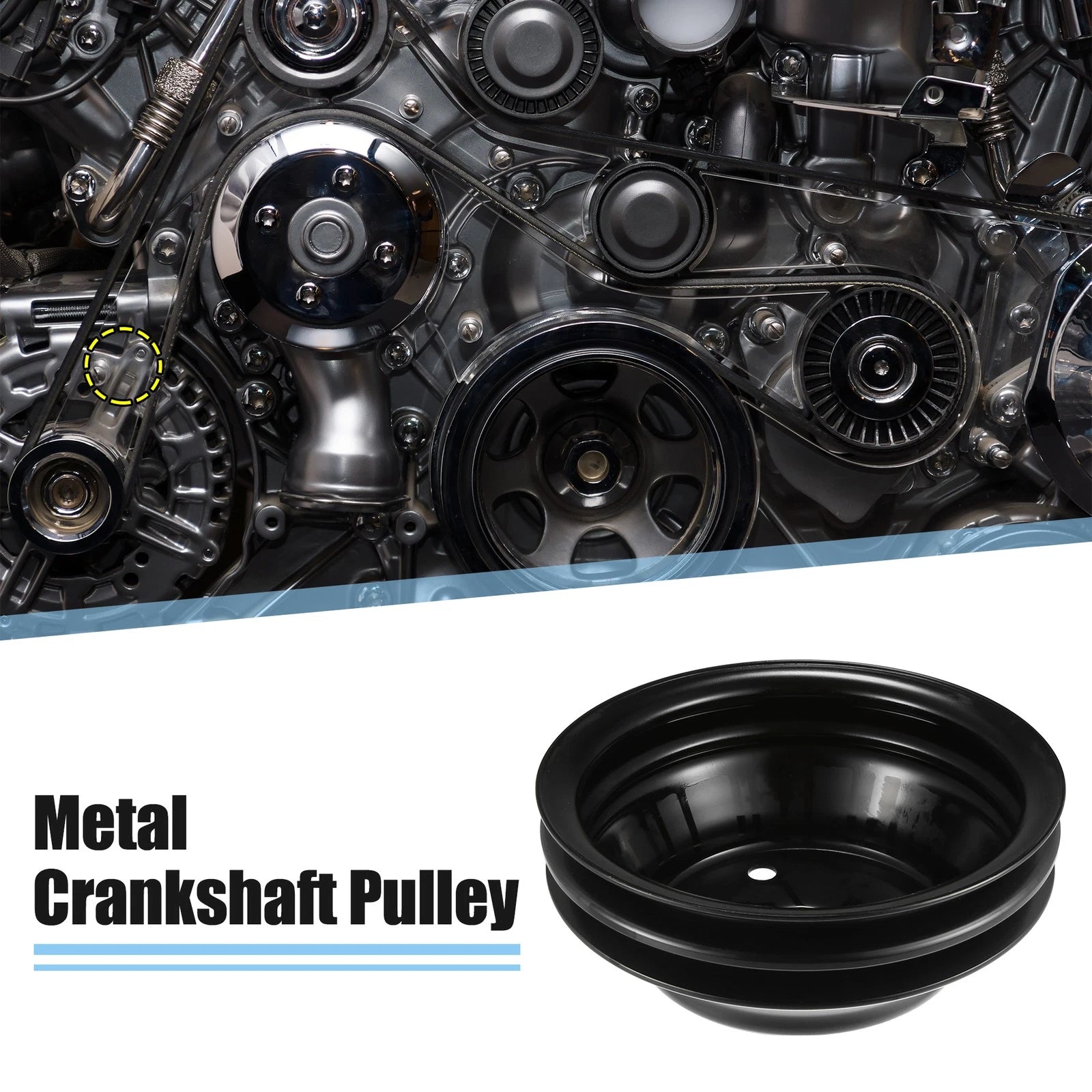 Crankshaft Pulley for Small Block Chevy SBC (1969–1995)