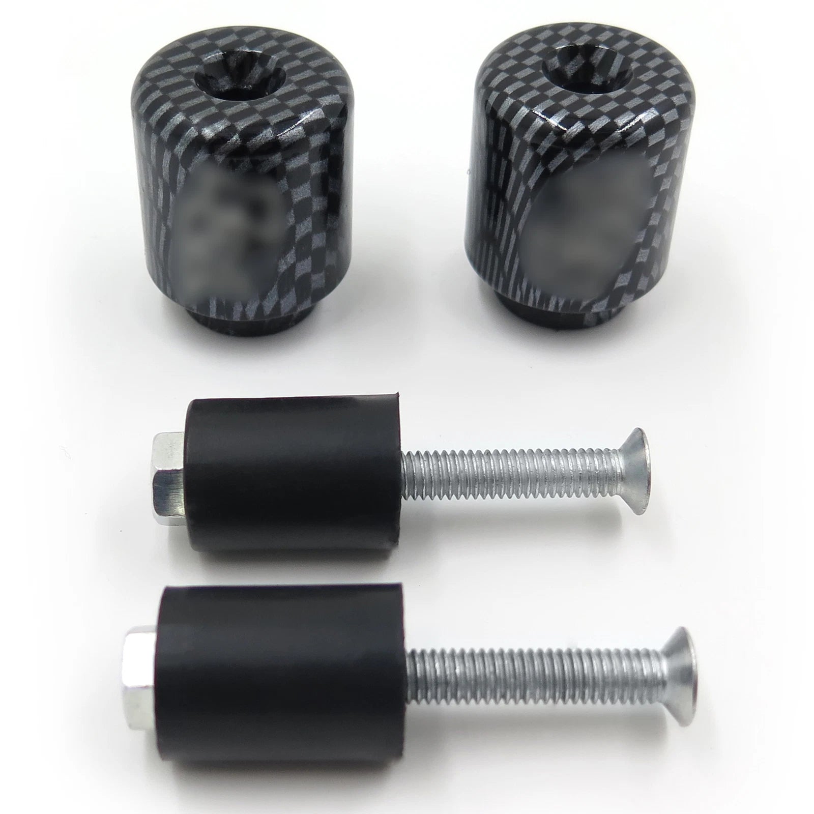 Carbon Bar Ends Weights Sliders for Yamaha YZF-R1 (1998–2012) Rubber