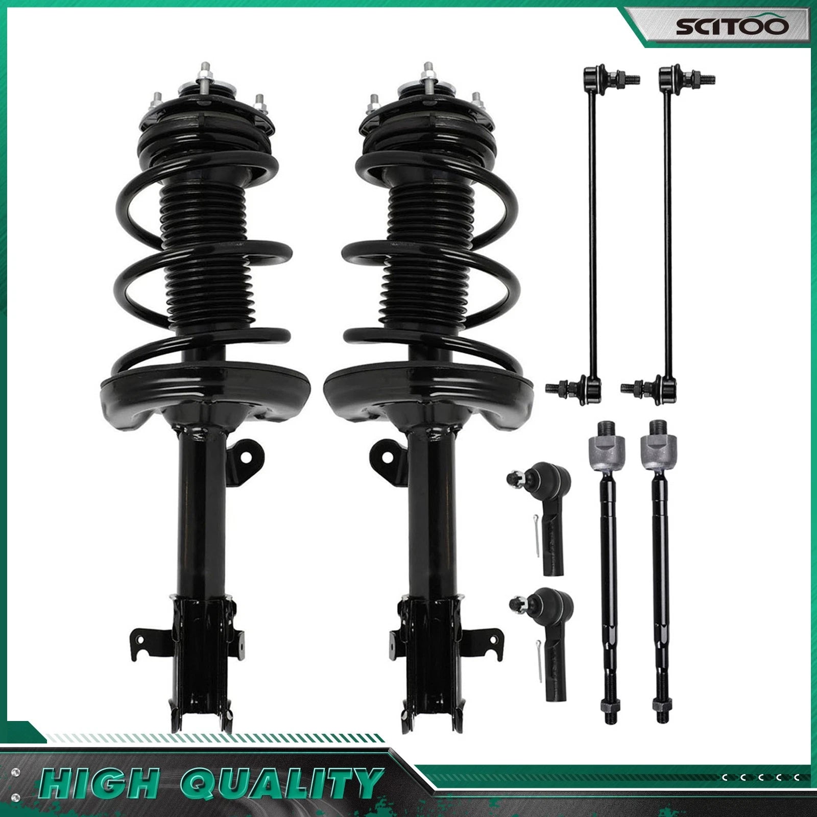 Front Struts w/ Spring Suspension Kit for Honda Ridgeline (2006–2014)