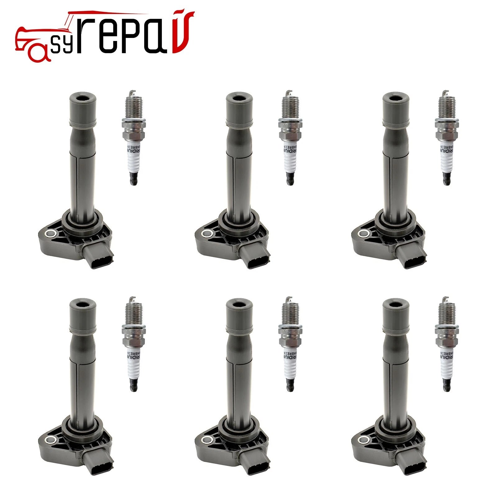 6X Ignition Coils + Spark Plugs Set for Acura TL 3.2L (1999–2008) Honda