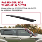 Right Passenger Exterior Molding Windshield Pillar Trim for KIA Soul (2010–2013)