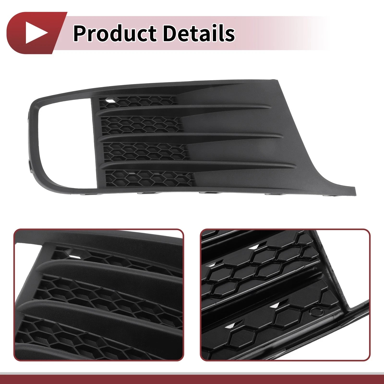 1 Pc Fog Light Grill for Volkswagen Jetta (2012–2014) No. 5C6853666C