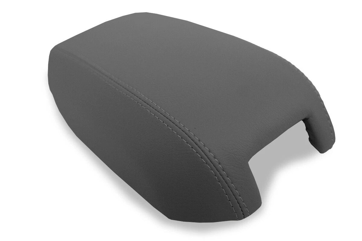 Leather Console Lid Pull Over Cover for Volvo XC90 (2003–2014) Gray
