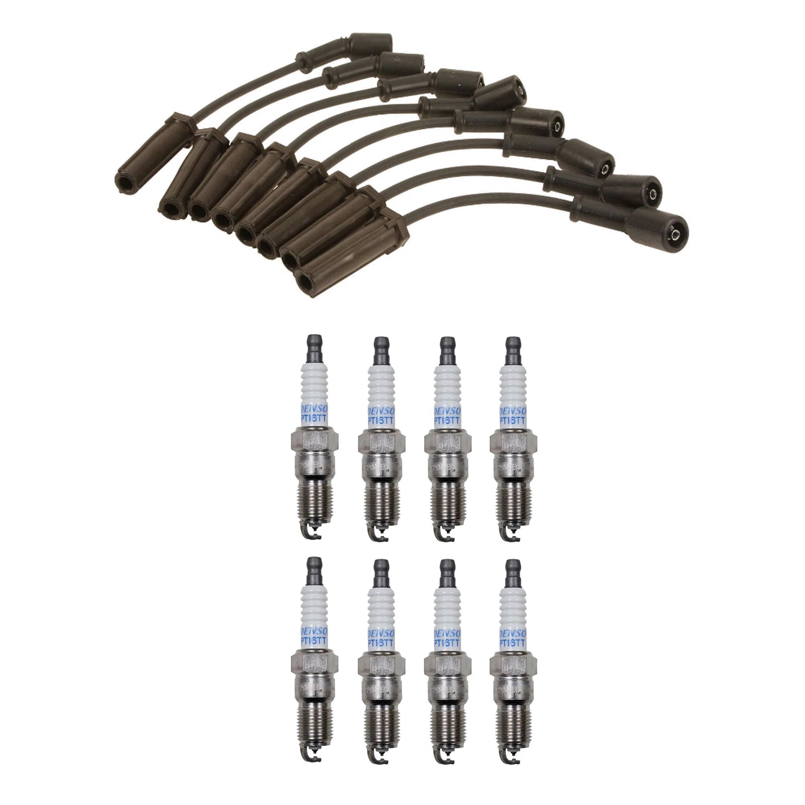 Denso Wire Set & 8 Platinum TT Spark Plugs for Caddy Chevy GMC V8