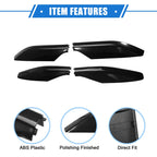 Set of 4 Roof Rack Side Rails End Cover Shells for Lexus GX470 (2003–2009) Black