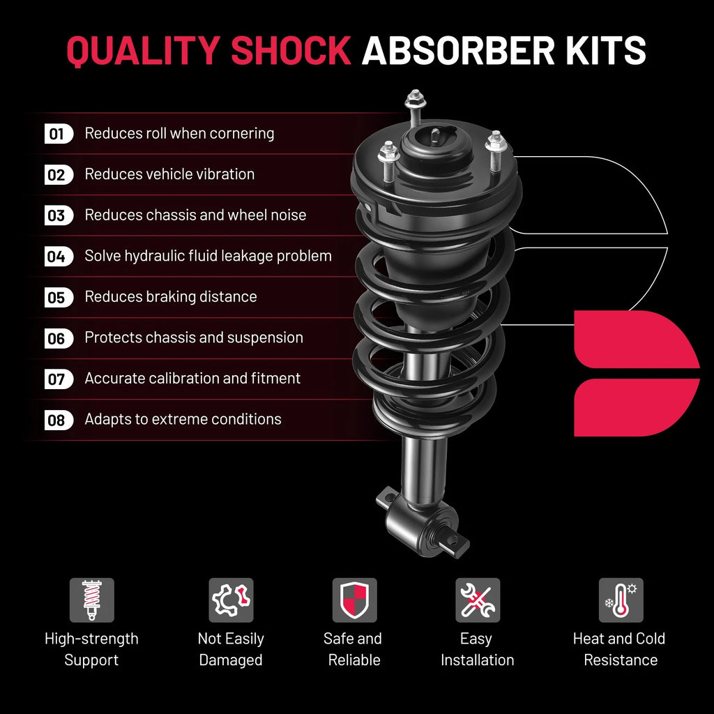 6-Piece Suspension Kit for Chevy GMC Silverado Sierra 1500 (2007–2013)