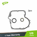 2 Pack Crankcase Gasket & Oil Seal for Lawn Mower (Fits Various Models)