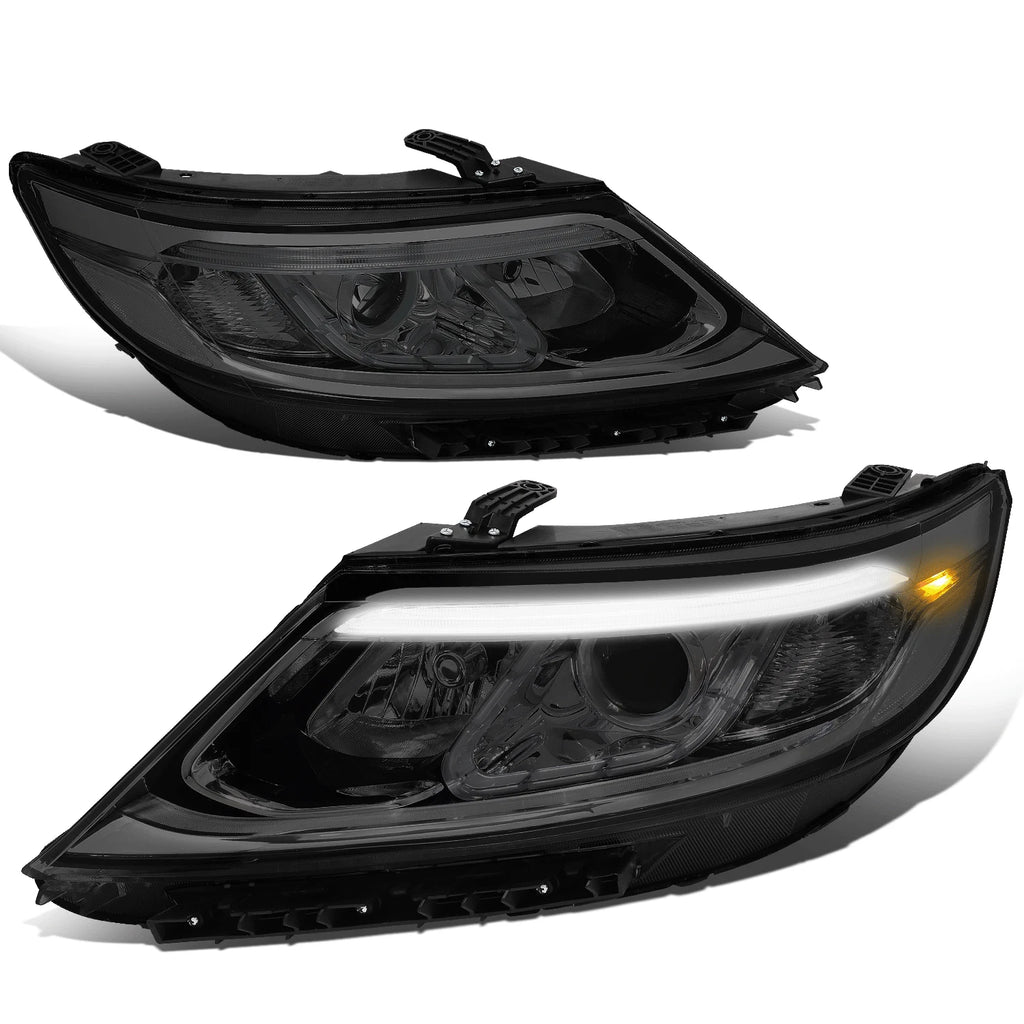 Pair LED DRL Bar Projector Headlights for Kia Sorento (2014–2015)