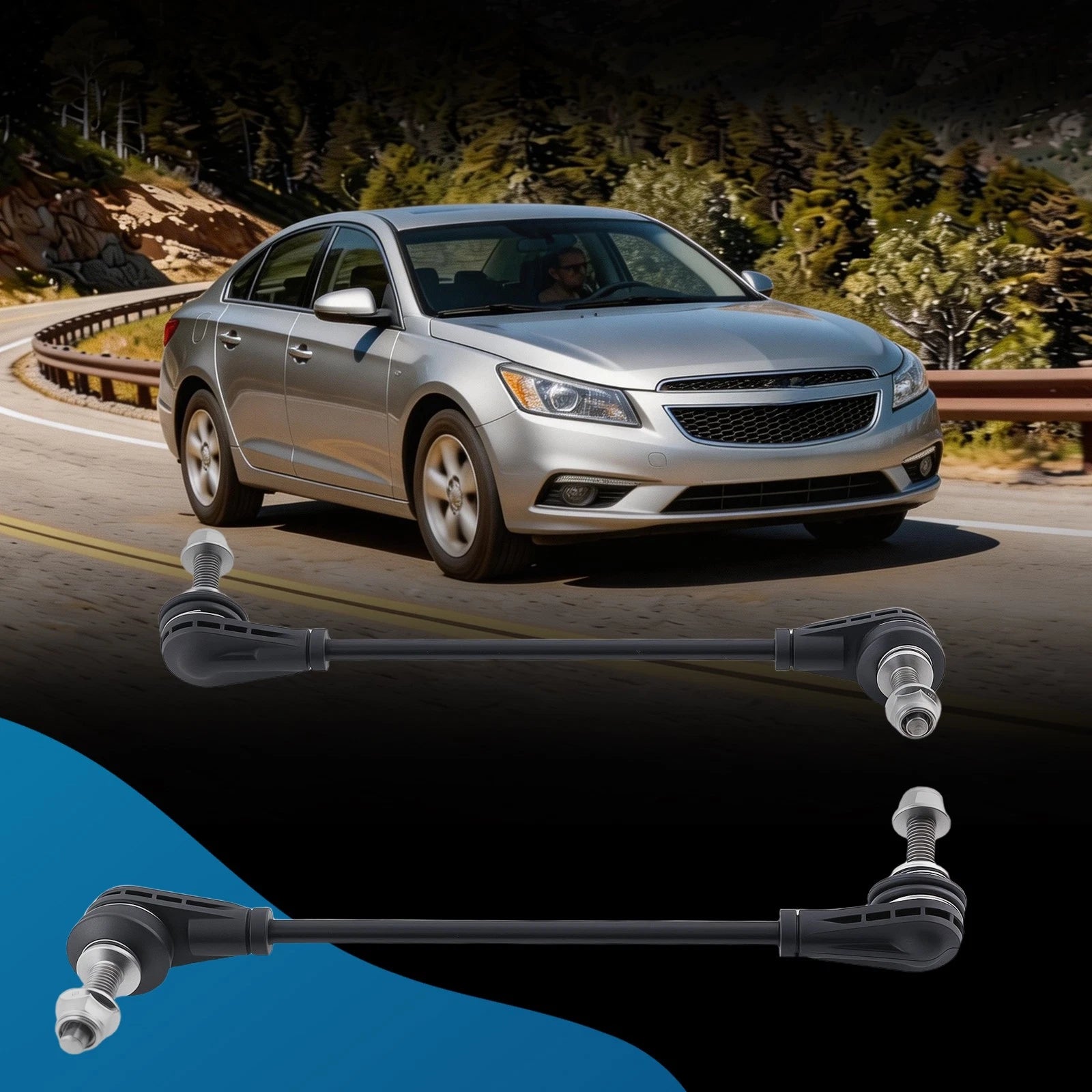 Front Sway Bar End Links for Chevrolet Cruze Volt (2016–2019) K750814 K750815