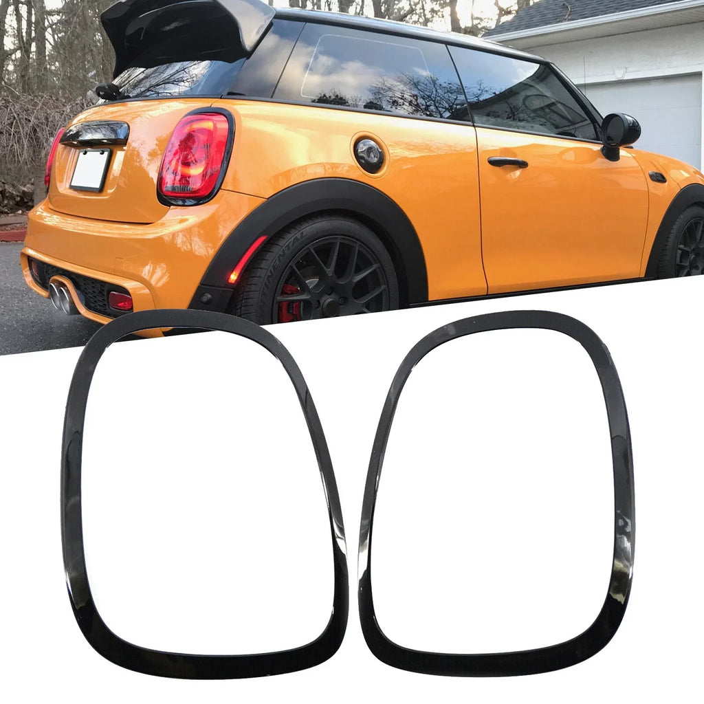 Gloss Black Tail Rear Light Trim Ring for Mini Cooper S F55 F56 F57 (2013–2019)