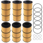Engine Oil Filter Kit for Detroit Diesel Western Star (6-Pack)