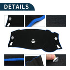 Dashboard Dash Cover Mat for Nissan Elgrand E52 (2010–2024) Black Blue Set of 1