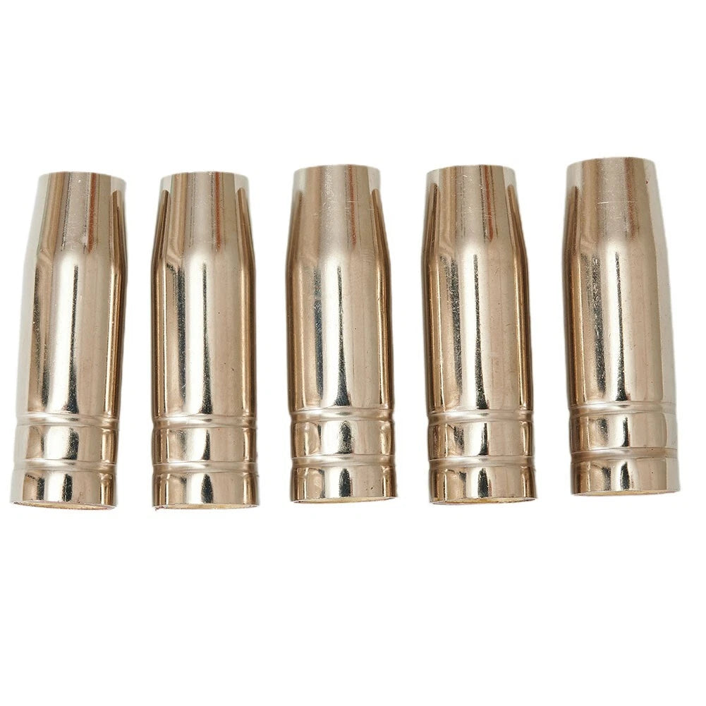 5pcs MIG MB15 Conical Nozzle Shroud for Welding (Gas Push On)