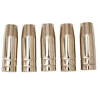 5pcs MIG MB15 Conical Nozzle Shroud for Welding (Gas Push On)