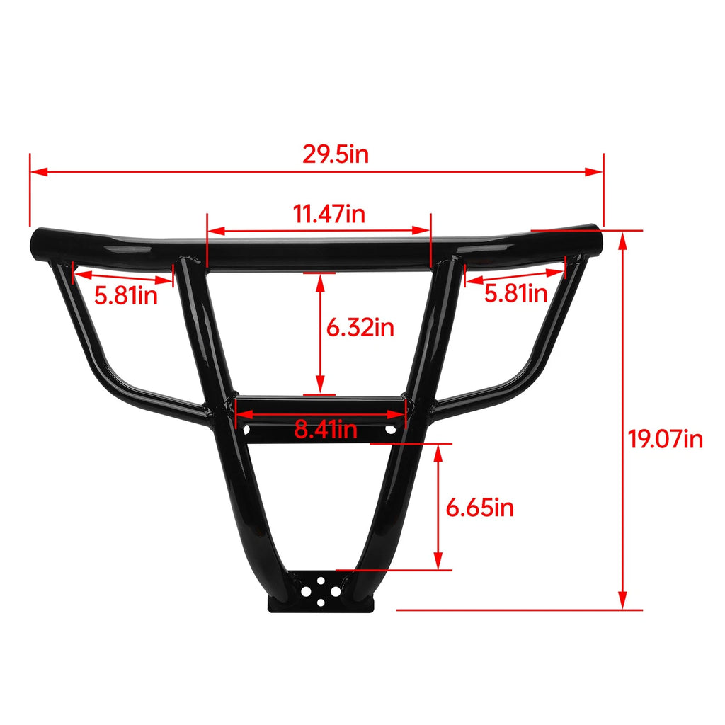 Front Bumper Brush Guard for Polaris RZR XP 4 1000 & Turbo (2019–2023)