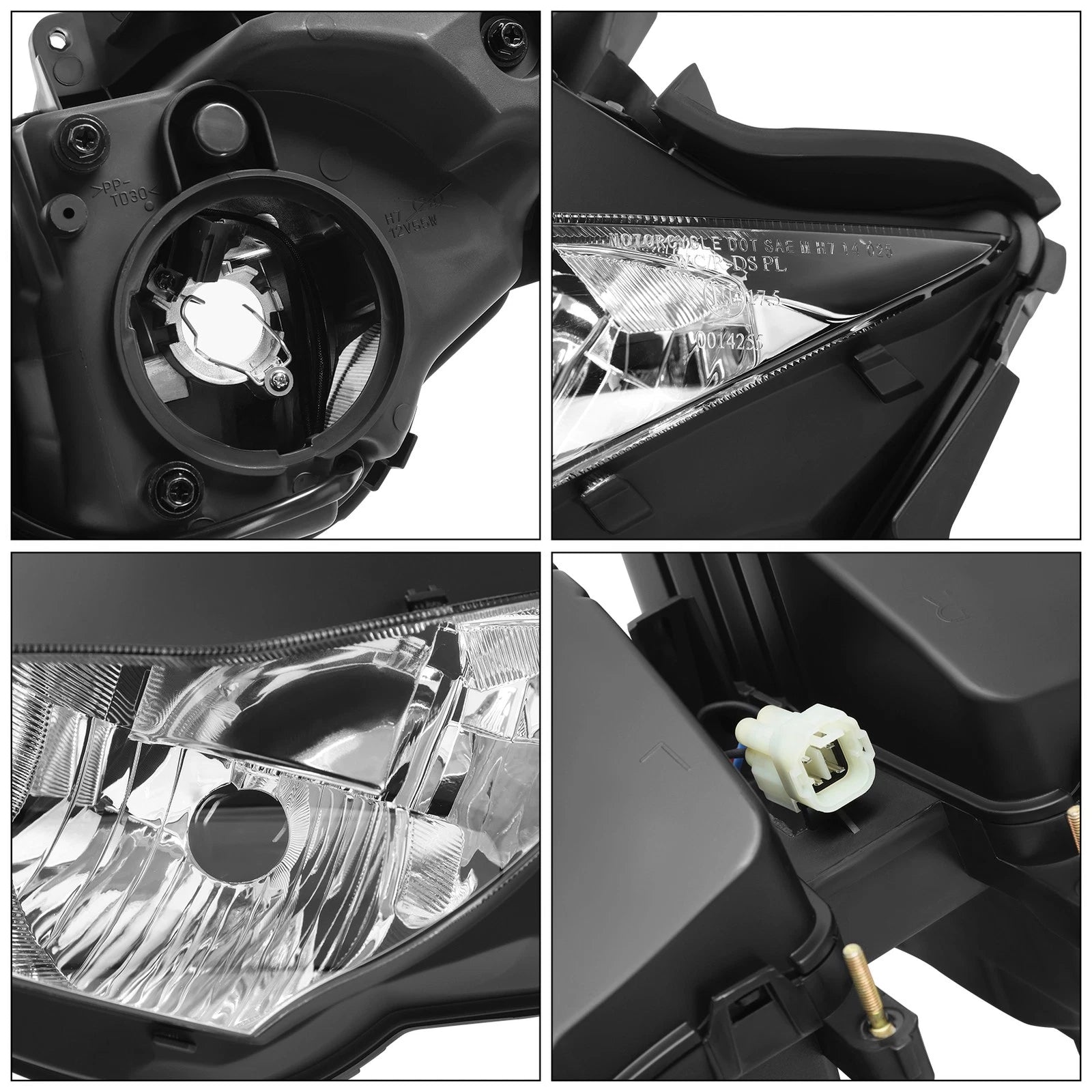 Front Headlight Lamp Assembly for Honda CBR1000RR (2012–2016)