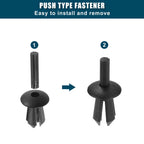 30X Fender Liner Clips for BMW 128i (No. 51161881149) Black