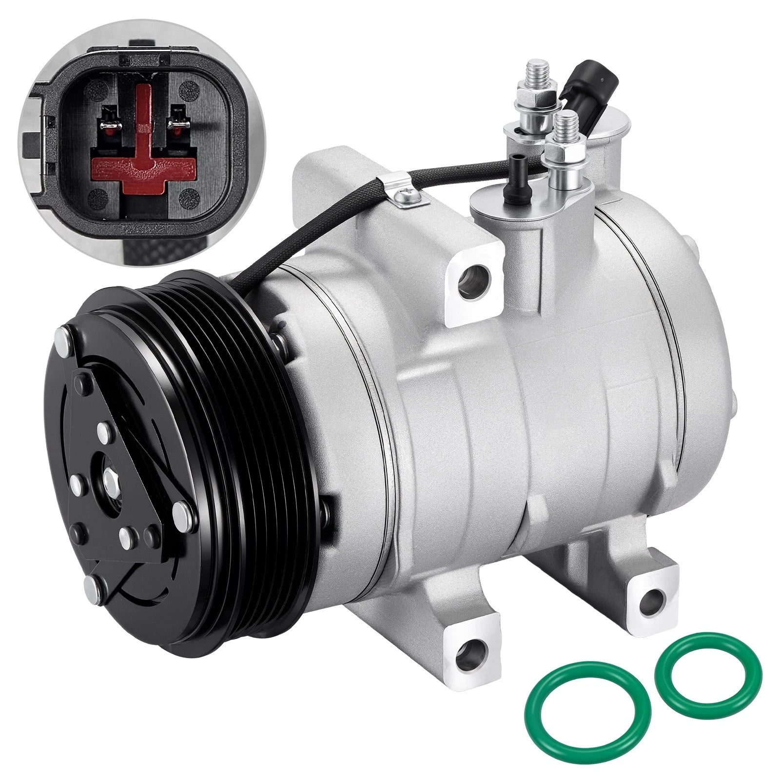 A/C Compressor w/Clutch 6-Groove for Ford Explorer (2006–2010) CO 10906C