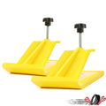 Pair Yellow Steel Bucket Protector for Tractor (Snow Removal)