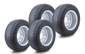 Set of 4 Libra 205/50-10 Golf Cart Tire Assembly w/Silver Wheel (14037)