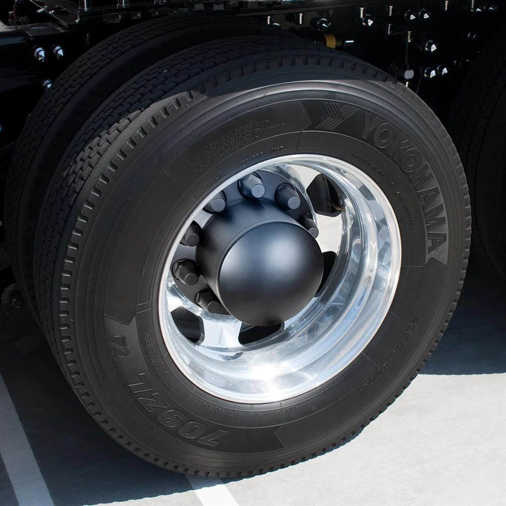Axle Covers Set for Kenworth Semi Truck Black Standard Hubcaps 33mm (2001–2024)