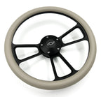 Steering Wheel Cover Black Replacement for Toyota Hilux (2005–2015)
