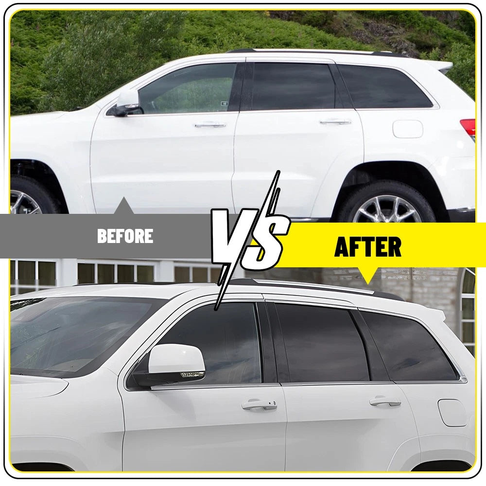 Set of 6 Door Pillar Post Side Cover Trim for Jeep Grand Cherokee (2011–2021)