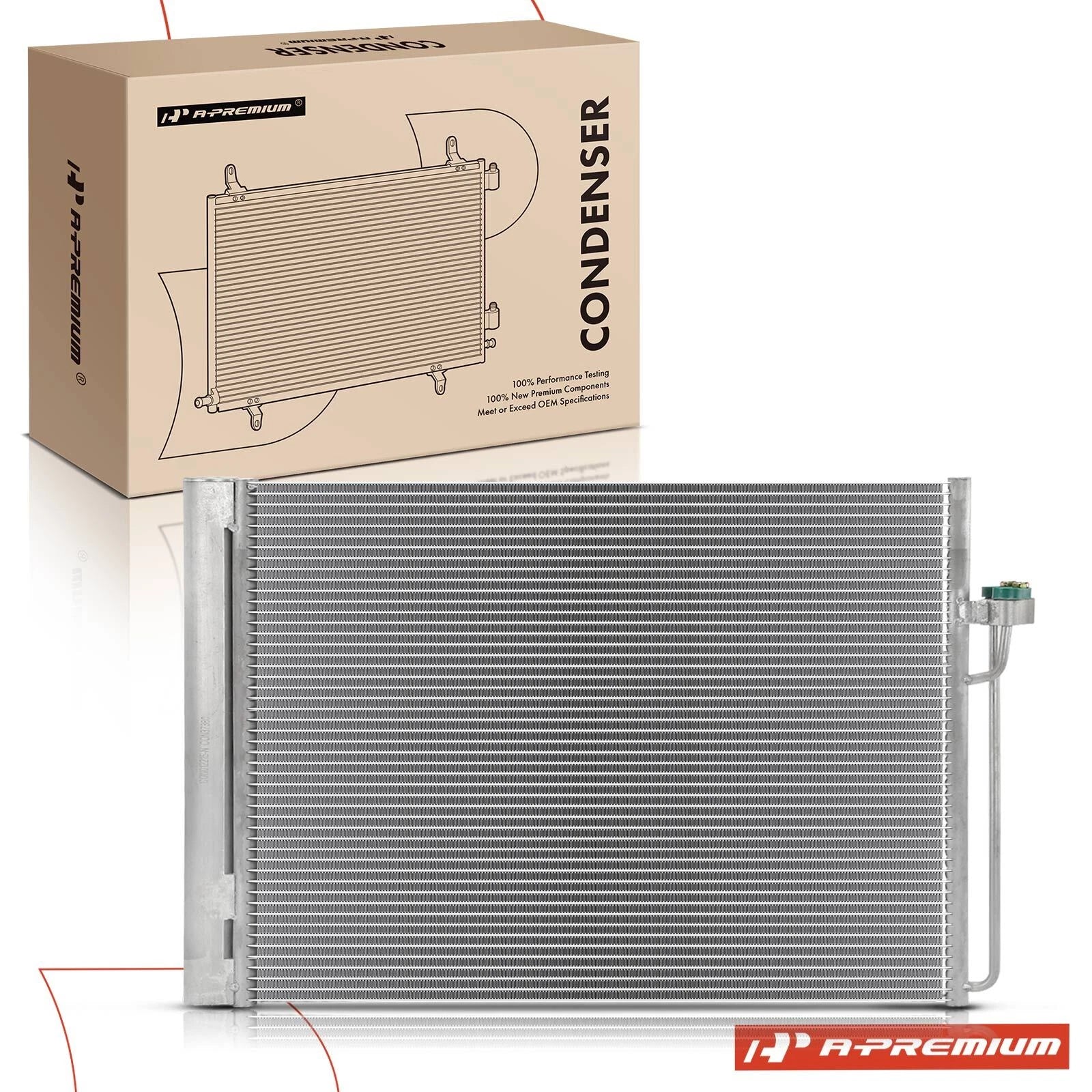 A/C Condenser with Receiver Drier for BMW X5 X6 (2007–2018)