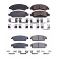 PowerStop Front & Rear Carbon Fiber Ceramic Brake Pads Kit for Sierra Tahoe (2014–2020)
