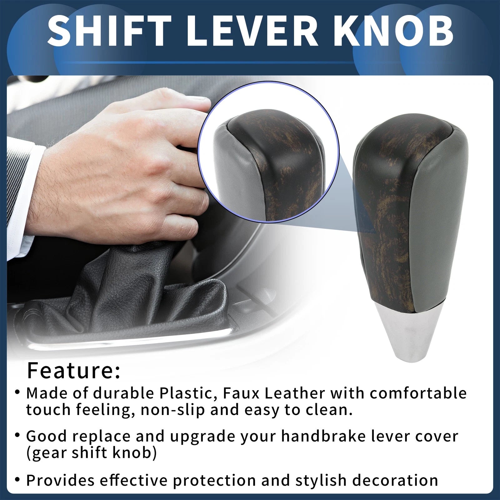 Automatic Gear Shift Knob for Toyota Land Cruiser (2016–2021) Plastic Leather