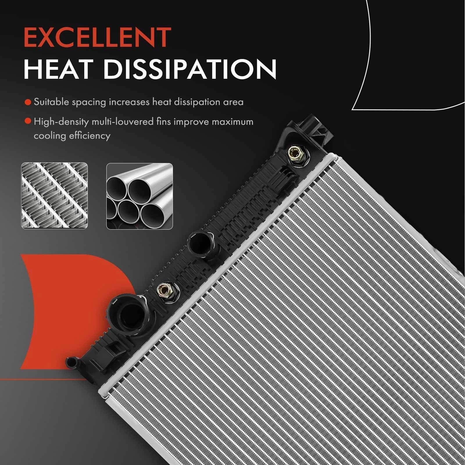 Radiator with Transmission Oil Cooler for Mercedes-Benz C300 C350 (2013–2014)