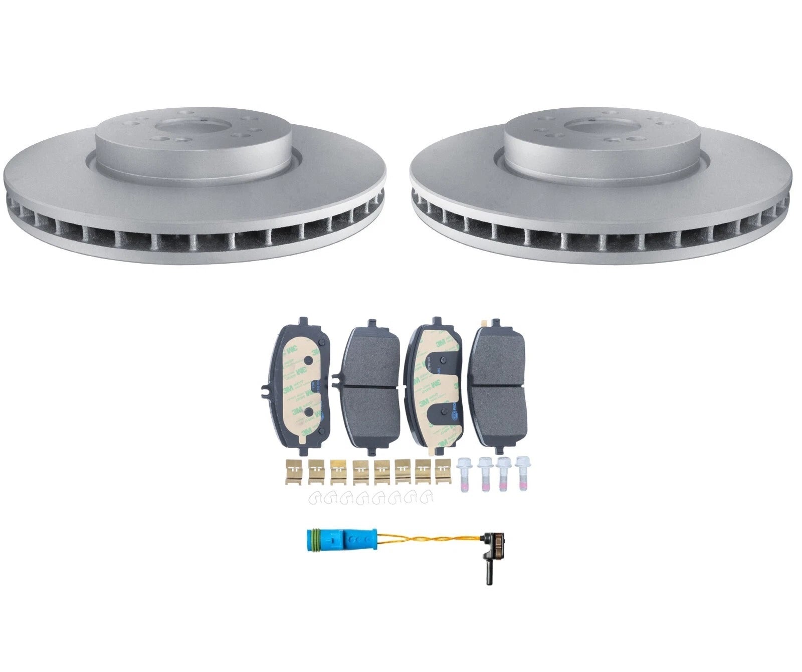Front Brake Kit Rotors Pads & Sensor for Mercedes W167 GLE350 (2020–2022)