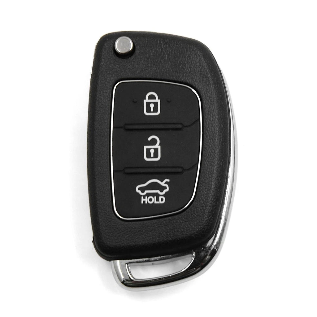 2X Flip Folding Key Remote Fob Case Replacement for Hyundai (Uncut)