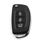 2X Flip Folding Key Remote Fob Case Replacement for Hyundai (Uncut)