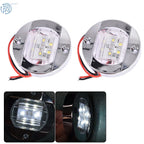 2X Round 6-LED Cabin Deck Courtesy Lights for Marine Boat