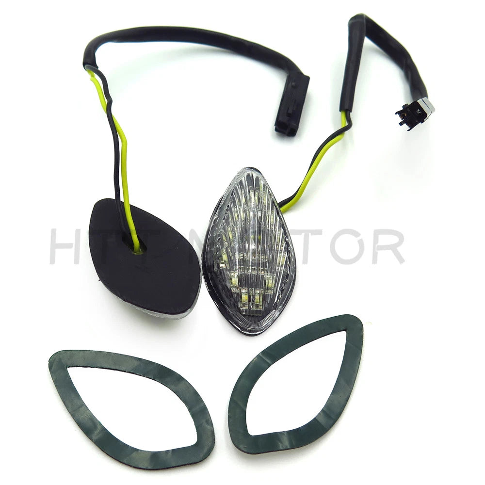 Clear Flush Mount LED Turn Signals for Honda CBR 600 F4i (2001–2007)
