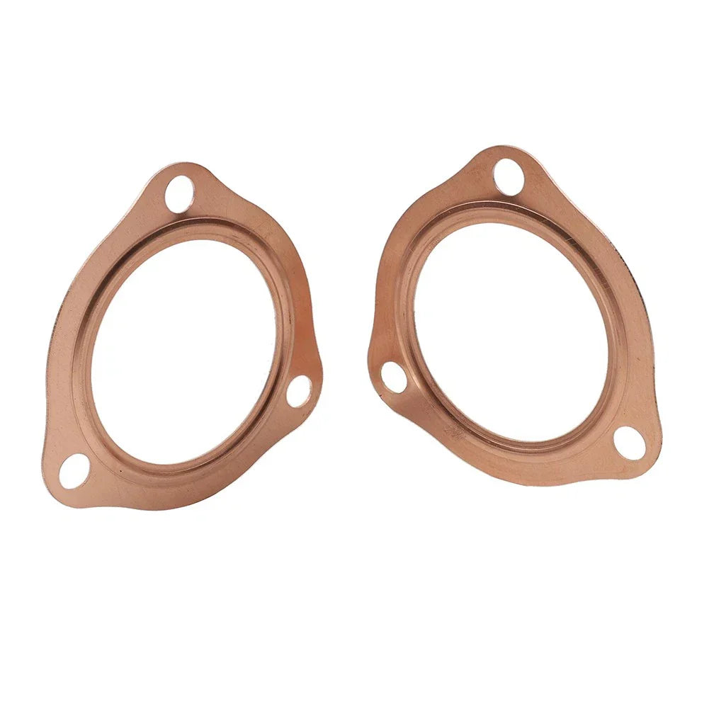 2.5" Copper Header Pipe Collector Flange Gaskets for Chevy SBC BBC