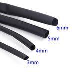 Wrap Heat Shrink Tube Set of 4 for Electrical Applications (3mm-6mm)