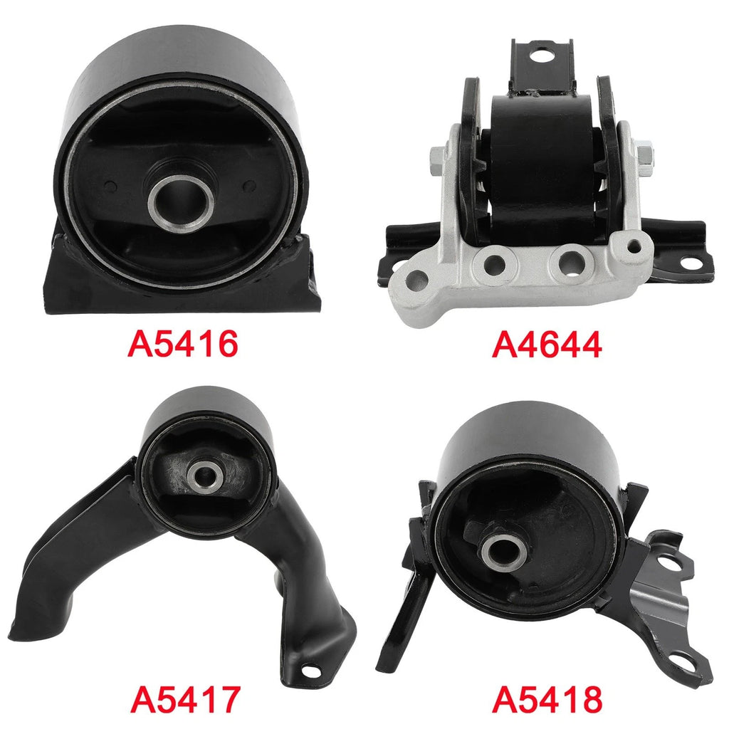 Set of 4 Engine Motor & Trans Mounts for Dodge Caliber (2007–2012) 2.0L