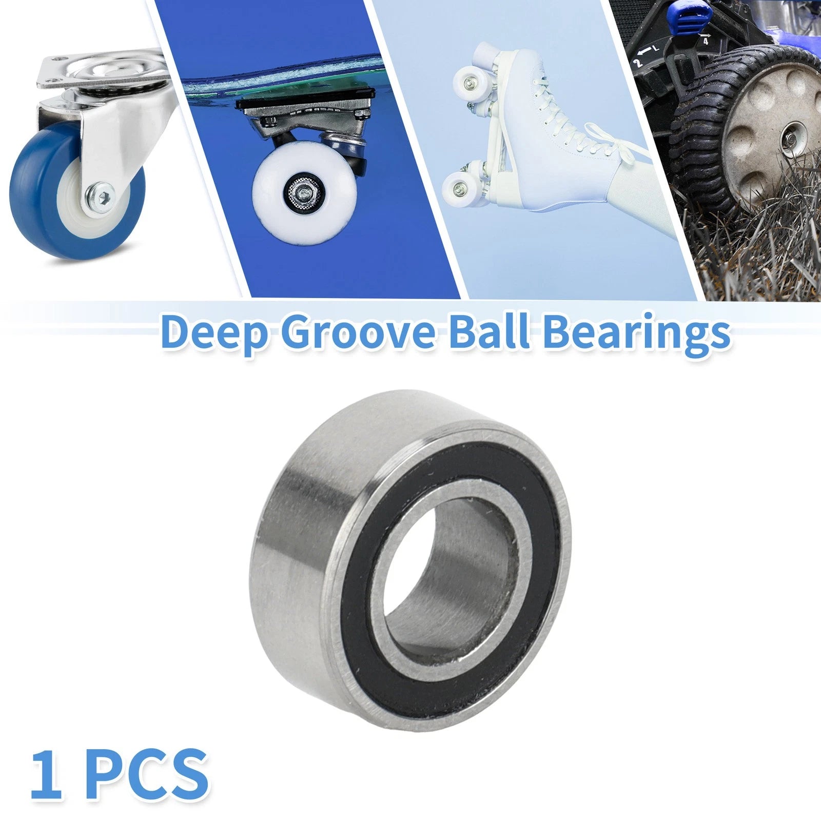 MR105-2RS Deep Groove Ball Bearing for Scooter Skateboard (5x10x4mm)