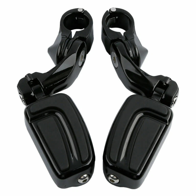 1 1/4" Short Angled Highway Engine Guard Footpeg Mount for Harley